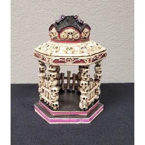 Ashland Tiny Treasures Halloween Skeleton Gazebo Miniature Halloween Village